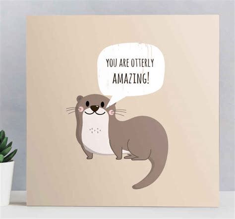 Funny Animal Otter Pun wall art quote prints - TenStickers