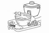 Vegetable Soup Coloring Pages sketch template