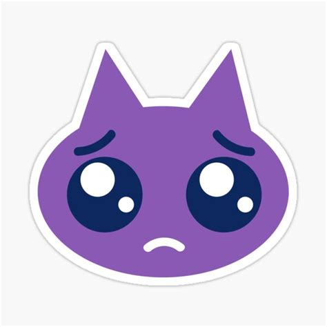 "kitty - big eyes emoji" Sticker by Clubsarah | Redbubble