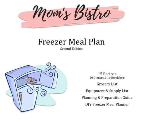 Freezer Meal Plan 2018 Detailed Freezer Meal Planning Guide - Etsy