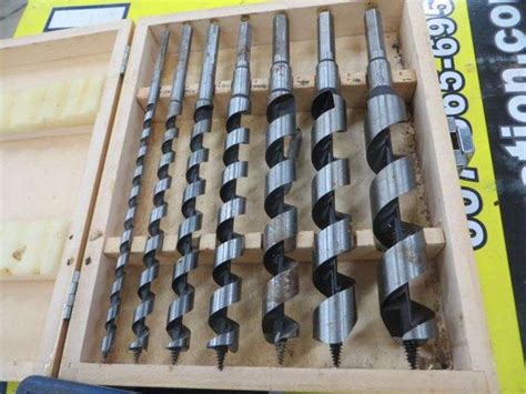 7 Piece Auger Bit Set - Lambrecht Auction, Inc.