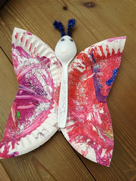 Paper plate butterfly | Crafts for kids, Nature crafts, Arts and crafts