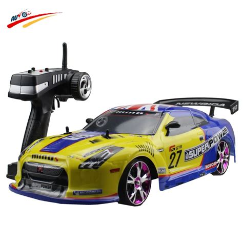 Large RC Car 1:10 High Speed Racing Car For Nissan GTR Championship 2.4G 4WD Radio Control Sport ...