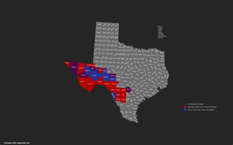 Strategic map of Texas 23rd district. : r/YAPms