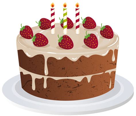 Birthday Cake Transparent PNG Clip Art Image | Imagens de bolo, Bolos ...