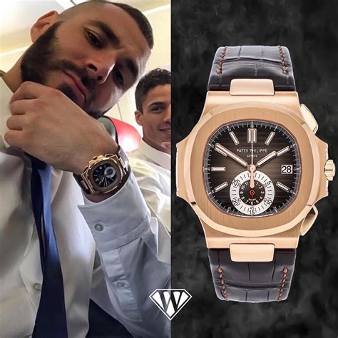 Karim Benzema Patek Philippe Nautilus Rose Gold - Superwatchman.c