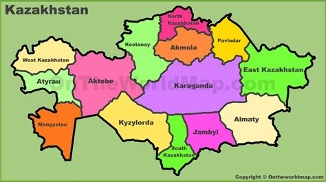 Kazakhstan Map