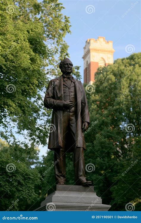 Cornelius Vanderbilt Statue at Vanderbilt University in Spring ...