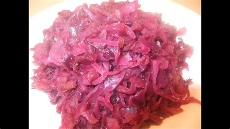 Braised Purple Cabbage with Apples - YouTube