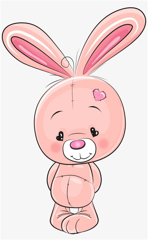 Cute Pink Bunny Png Clip Art Image - Rabbit Cartoon Png - Free Transparent PNG Download - PNGkey