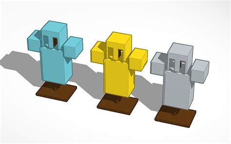 3D design MINECRAFT | Tinkercad