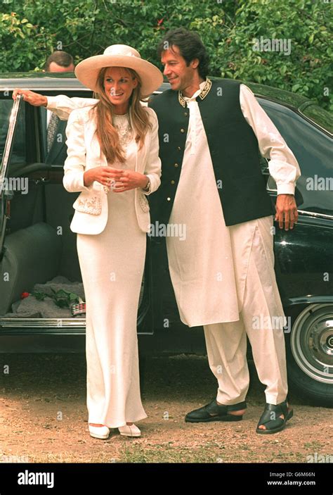 Imran Khan Jemima Goldsmith Wedding High Resolution Stock Photography ...