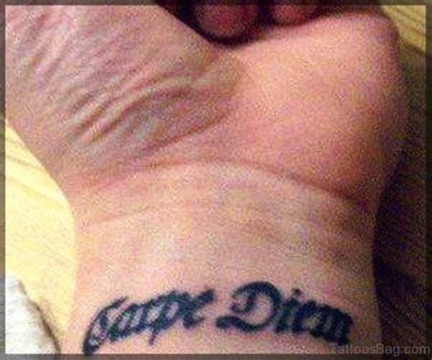 30 Fantastic Carpe Diem Tattoos On Wrist - Tattoo Designs – TattoosBag.com