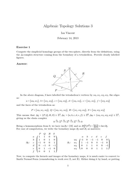 Algebraic Topology Solutions 3 | PDF | Algebraic Topology | Category Theory