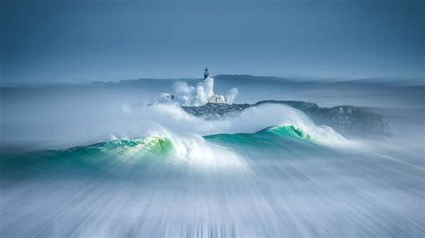 Lighthouse in Stormy Sea Image - ID: 292218 - Image Abyss