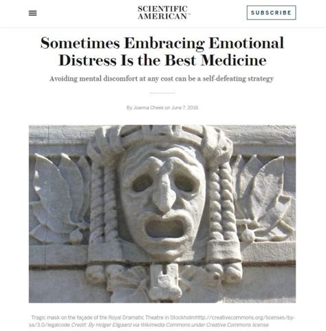 “Sometimes Embracing Emotional Distress Is the Best Medicine”