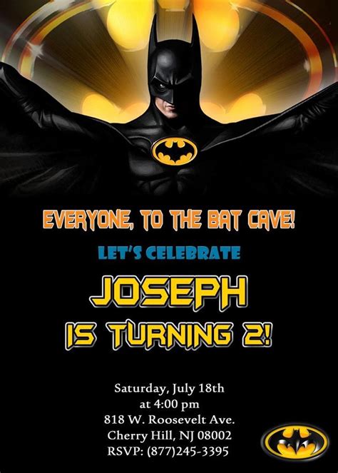 Free Batman Invitation Template Inspirational 25 Best Ideas About Batman Invitations On Pinter ...