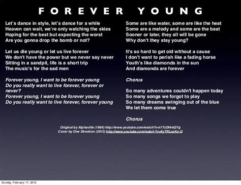 Forever Young - 1D / Alphaville