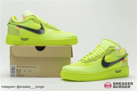 Nike Air Force 1 Low Off-White Volt - SNKRBURGER