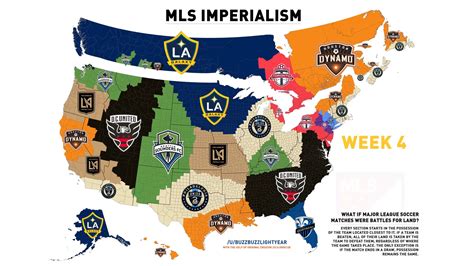 Major League Soccer Imperialism Map 2019 (Week 5) - All this time for a ...