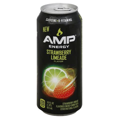 AMP Energy Strawberry Limeade Drink - Shop Sports & Energy Drinks at H-E-B