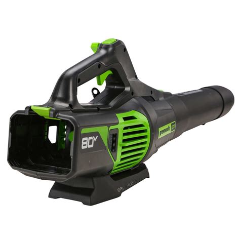 Greenworks 80V Leaf Blower with Two 2Ah Batteries and Rapid Charger