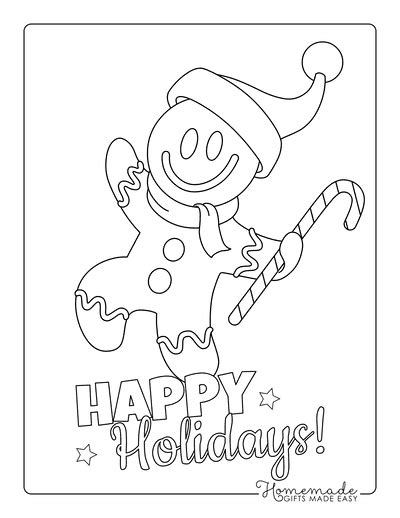 Childrens Holiday Coloring Pages