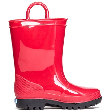 ZOOGS - ZOOGS Kids Waterproof Rain Boots for Girls, Boys, and Toddlers Red, 1 Little Kid ...