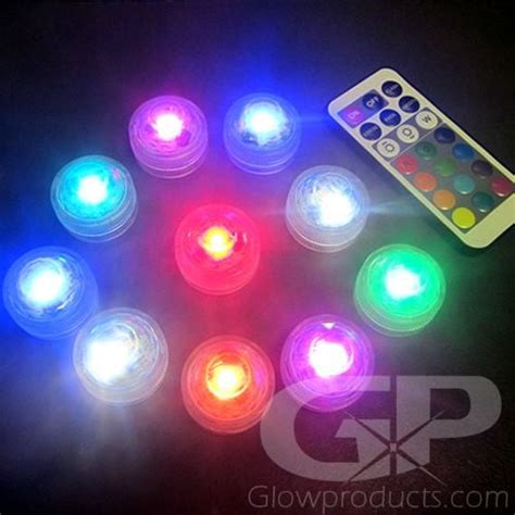 Waterproof LED Tea Lights with Remote - Multi-Color