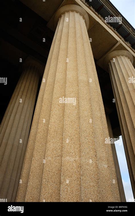 Columns of the Parthenon, Nashville art museum, Tennessee, USA Stock ...