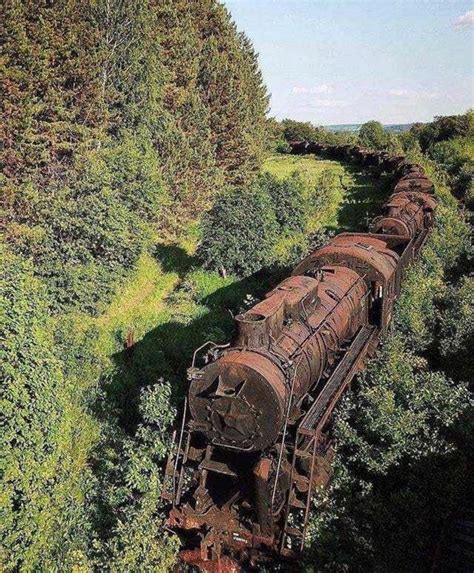 Cemetery of locomotives, Perm region, Russia | Abandoned places ...