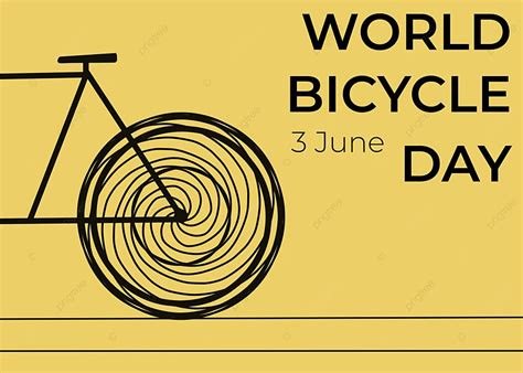 World Bicycle Day Poster Background, Sport, Lifestyle, Healthy Background Image for Free Download