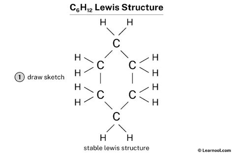 C6H12 Lewis structure - Learnool