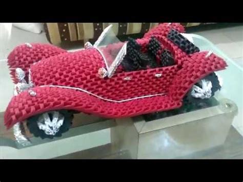 Amazing 3d Origami Car - Mercedes Benz Roadster 1936 - YouTube