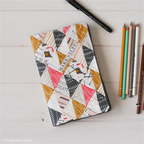 Quilted Sketchbook Cover Tutorial | Radiant Home Studio