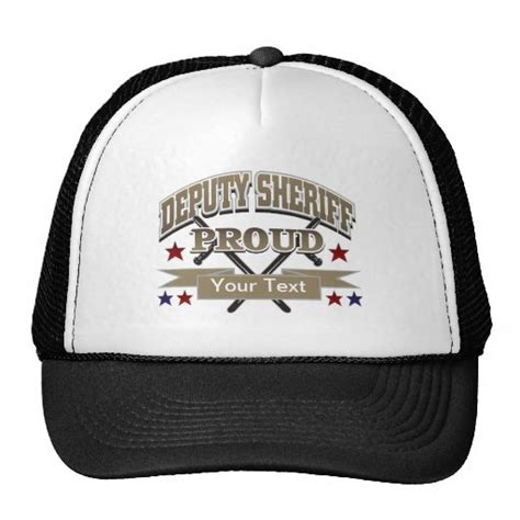 Custom Proud Deputy Sheriff Hats | Zazzle