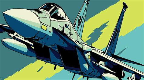 Colorful illustration of f-15 military plane. Pop art of comic vector ...