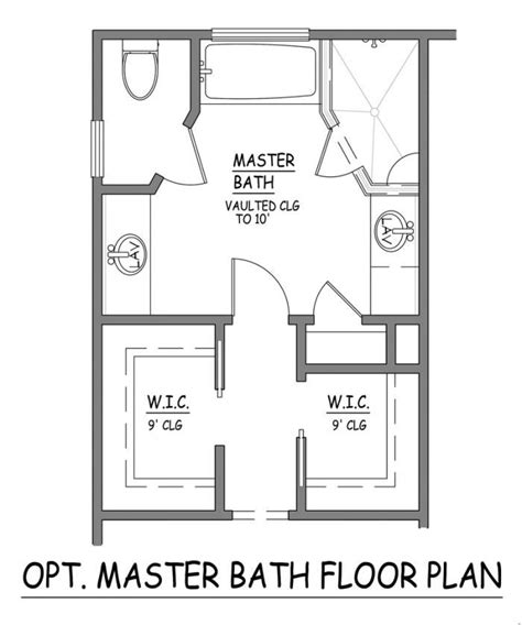 I like this master bath layout. No wasted space. Very efficient ...