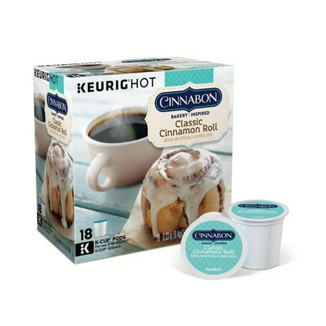 Cinnabon Classic Cinnamon Roll Flavored K-Cup Coffee Pods, Light Roast ...