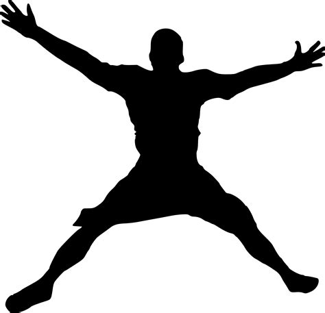 10 Person Happy Jump Silhouette (PNG Transparent) | OnlyGFX.com