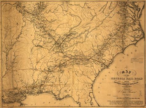 A map of the Georgia Rail Road and the several lines of railroad ...