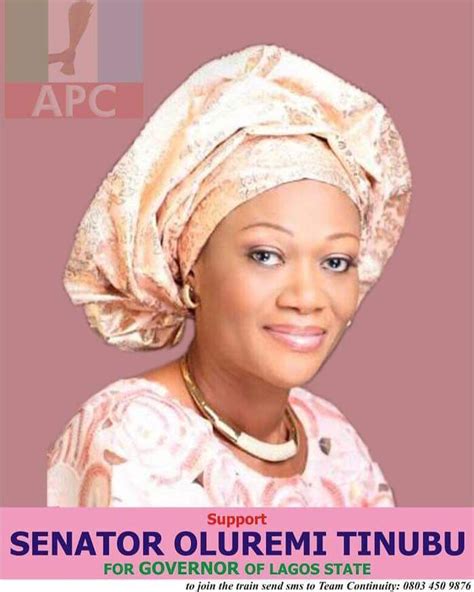 Is Senator Oluremi Tinubu Going For Lagos State Governor (see Campaign Poster) - Politics - Nigeria