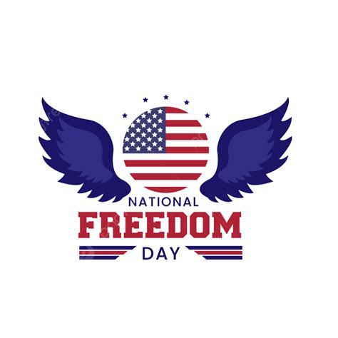 American Flag Vector Illustration Of National Freedom Day, National ...