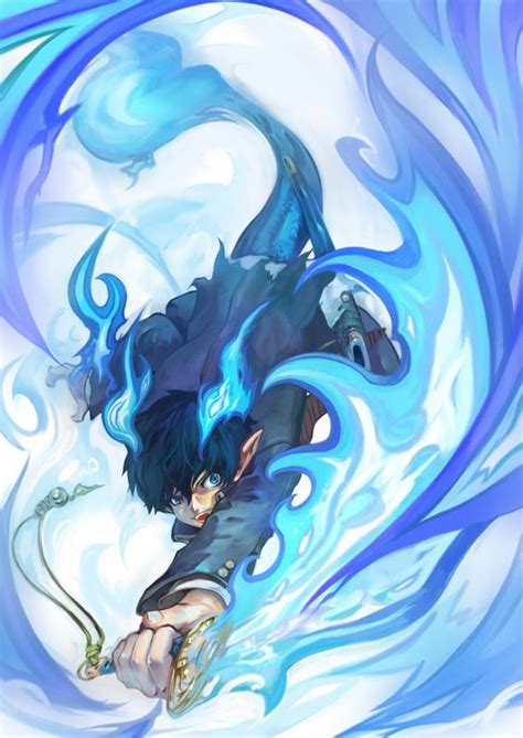 Rin Okumura of the Blue Fire. | Rin okumura, Mangá blue exorcist, Anime