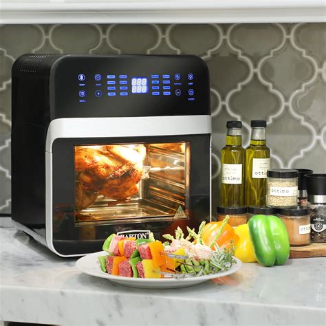 Barton 16-in-1 XL Digital Electric Air Fryer Oven Cooker Rotisserie 13 ...