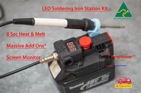 Makita soldering station/iron 18v Cordless portable T12 Soldering Iron – CrossFirePower