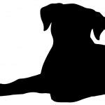 Dog silhouette vector — Stock Vector © newelle #39864187