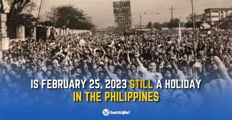 Is February 25, 2023 a holiday in the Philippines? - WhatALife!