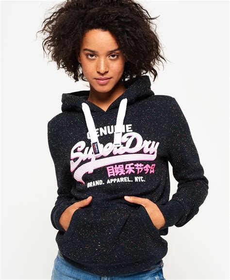 Superdry Vintage Logo Genuine Hoodie - Women's Womens Hoodies