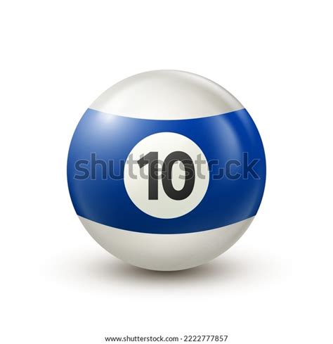 Billiard Blue Pool Ball Number 10 Stock Vector (Royalty Free ...